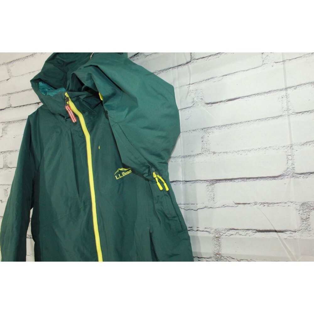 LL Bean Men's Wildcat Ski Jacket Dark Pine Waterproof PrimaLoft Size S Gorpcore - Picture 4 of 13